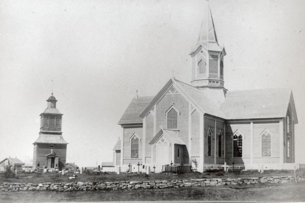 Haapajärven kirkko 1880-luvulla